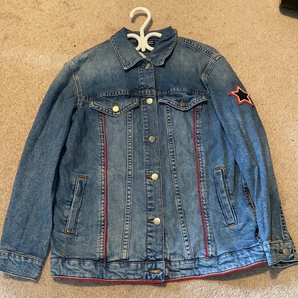 RETRO TOMMY HILLFIGER JEAN COAT ✨ - Picture 1 of 5